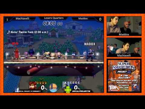 PM @ The Balcony 21 Loser's Quarters Machiavelli (King Dedede/Roy) vs Maddox (Wolf)