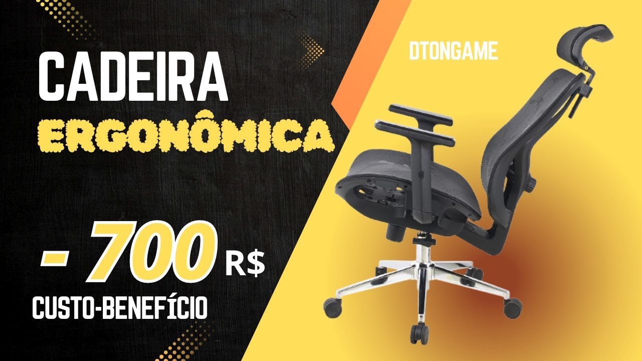 Cadeira Ergonômica Top, melhor custo benefício. Dr Oficce Ergo por menos de R$ 700,00 indicação