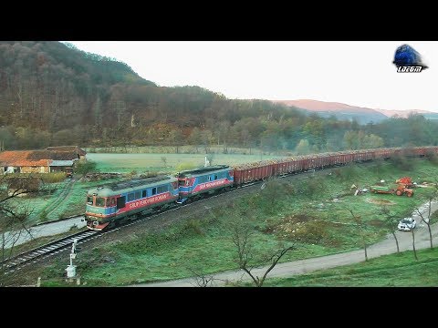 LDE2100 60-1524-7&60-1533-3&Marfar GFR Heavy Freight Train in Munții Apuseni Mountains - 24 Nov 2019