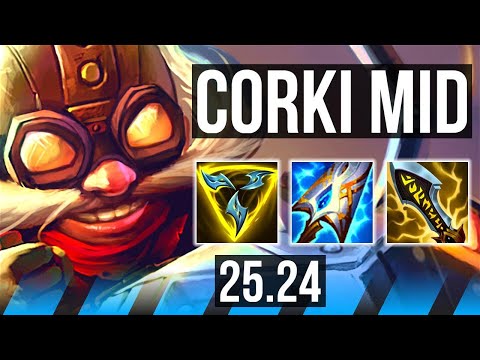 CORKI vs MALZAHAR (MID) | 7k gold comeback, 55K damage | EUW Diamond | 25.24