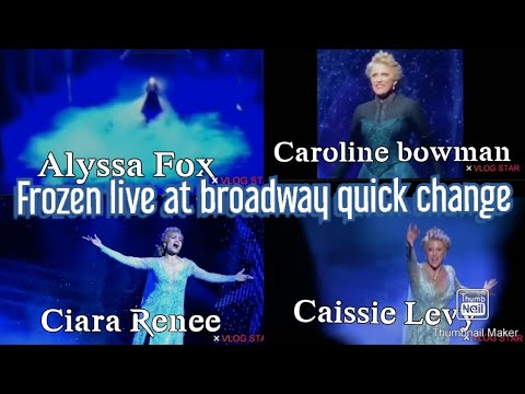 Let it go Broadway QUICK CHANGE Dress Compilation | Johnrenz world