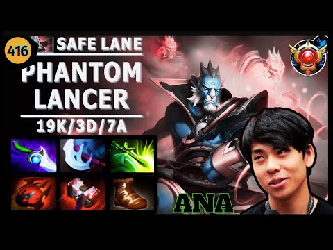 Ana Phantom Lancer Safelane Old Meta No Aghanim Scepter Dota 2 Pro GamePlay | Ana Stream Moment 416