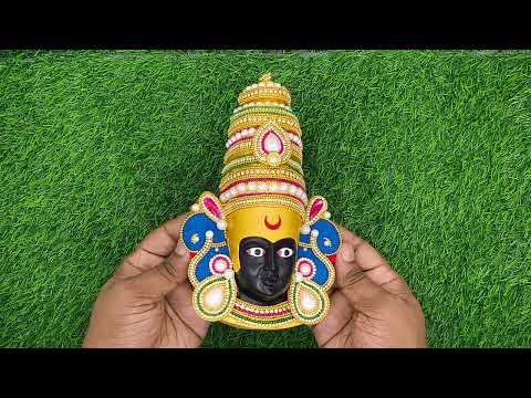 Decorative Face of Kolhapur Devi Mahalakshmi Mukhavata video