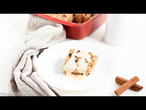 Caribbean-Style Bread Pudding & Rum Sauce⎟Tasteeful Recipes