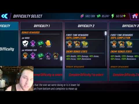 RAID 👏 DIFFICULTY 👏 SELECTOR 👏 REVIEW | Marvel Strike Force Content