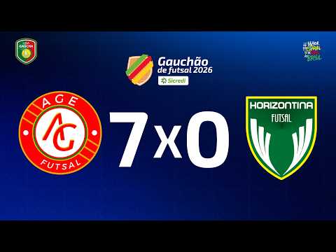 GOLS DO JOGO | AGE 7 X 0 HORIZONTINA | RODADA 11 | GAUCHÃO SICREDI DE FUTSAL 2026