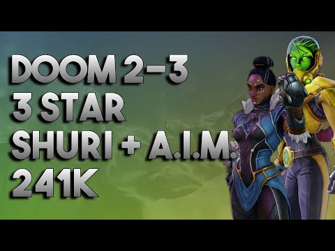 Marvel Strike Force, Doom 2-3, Shuri and A.I.M. at 241K(Guide)