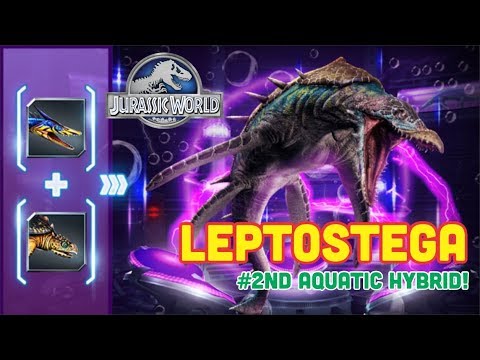 LEPTOSTEGA UNLOCKED | 2ND AQUATIC HYBRID! - Jurassic World - The Game