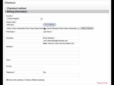 Magento: United Kingdom Address Completion