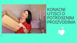 Konacni utisci o potrosenim proizvodima