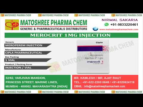 Merocrit 1gm injection, 10 ml