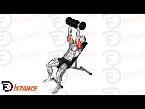 Développé incliné avec haltères, paume vers l'intérieur - Exercice Développé incliné avec haltères, paume vers l'intérieur en vidéo