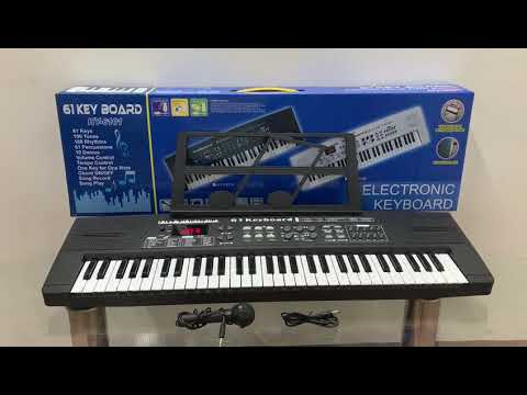 Electronic Keyboard Piano 61 Keys with Small microphone and Music Stand 6101