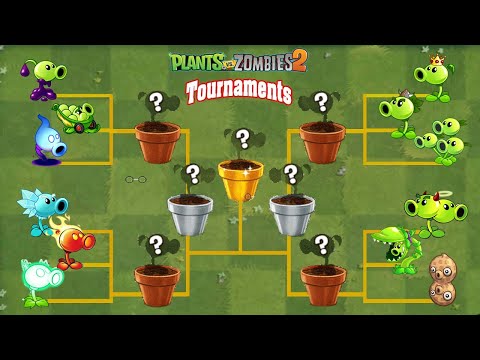 PvZ 2 Tournament All Peashooters Plants  - Who Will Win? (v9.2.1)