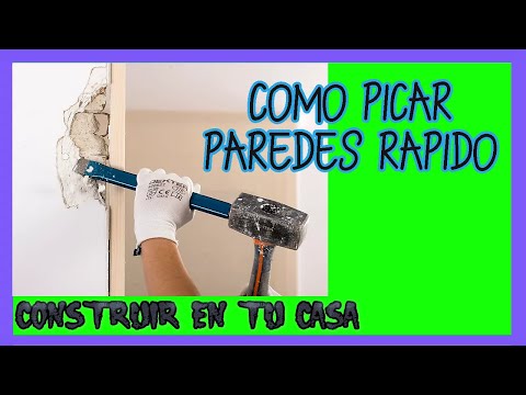 how to chop wall with mallet and chisel (iron cutter)