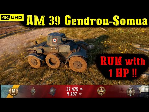 World of Tanks AM 39 Gendron-Somua Replay - 9 Kills 1.2K DMG(Patch 1.7.0)
