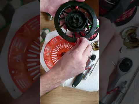 HOW TO REPLACE a broken generator starter cord. Kickstarter repair. #shorts