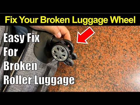 Replace Broken Wheel on Roller Luggage