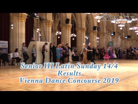 Vienna Dance Concourse 2019 - Senior III Latin Results Final WDSF - 14 April 2019
