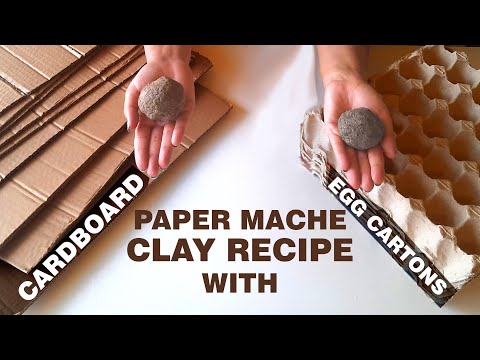How to Make Paper Clay at Home | Cardboard & Egg Carton Recipe | The EASIEST Way!