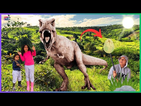 A MÃE DO DINOSSAURO APARECEU PARA PEGAR O OVO!!!