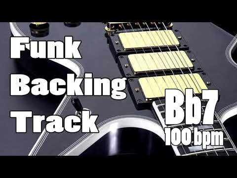 Backing Track Old School Funk (Bb7) - 100 BPM