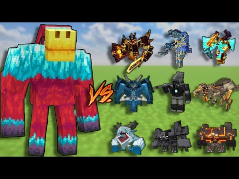 Ultra Sniffer Vs Minecraft Famous 1.20.1 Bosses | Minecraft Mobbattle