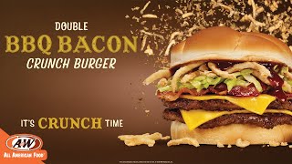 A&W Double BBQ Bacon Crunch Burger