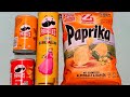 Unpacking Pringles Zweifel Filling Platter With Chips Satisfying ASMR Video Fellingplatter