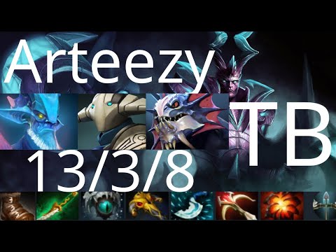 Arteezy Terrorblade vs Ryoya Leshrac, Slardar - 18mins: Eye of Skadi - dota2