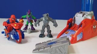 YouTube thumbnail: Unboxing and Playing Spiderman Villain Showdown