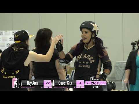 2018 International WFTDA Playoffs - Atlanta Game 3: Bay Area Derby v Queen City Roller Girls