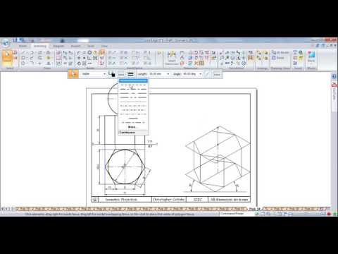 CAED isometric vtu problem no.34 (Solid Edge ST7)