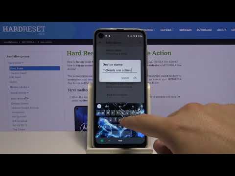 Change Phone Name – MOTOROLA One Action and Renaming Process