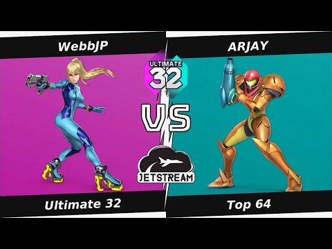 Ultimate 32 Top 64 - WebbJP (Zero Suit Samus) Vs. ARJAY (Samus) Smash Ultimate - SSBU
