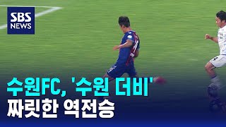 수원FC, '수원 더비' 짜릿한 역전승 / SBS