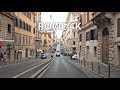 Rome 4K Morning Drive Driving Downtown