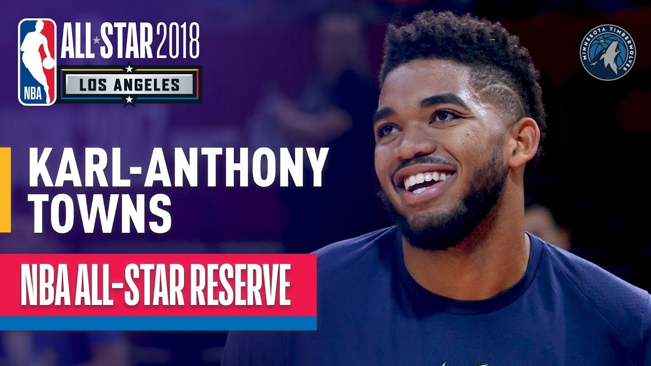 Karl-Anthony Towns All-Star Reserve | Best Highlights 2017-2018 - YouTube