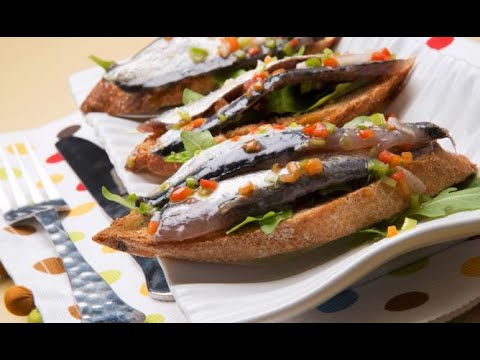 Receta de tostas de sardinas (a mi manera) - Karlos Arguiñano