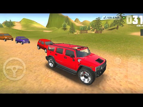 Extreme SUV Driving Simulator 2021 #1 - Red Colour Hummer Car Driving - Android iOS Gameplay