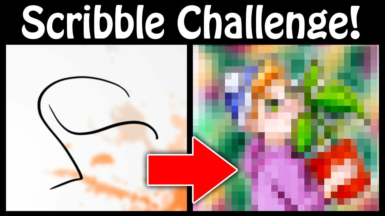 SCRIBBLE CHALLENGE! - Turning Scribbles into ART