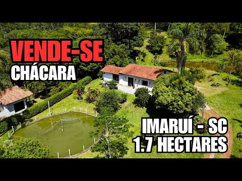 SÍTIO DOS SONHOS PERTO DA PRAIA! 17.000m² COM CASA E AÇUDES EM IMARUÍ - SC (PORTEIRA FECHADA)