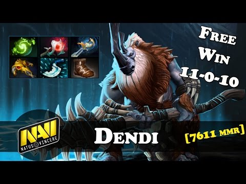 Dendi - Magnus gameplay [7611 MMR] | ez game | Patch 7.05