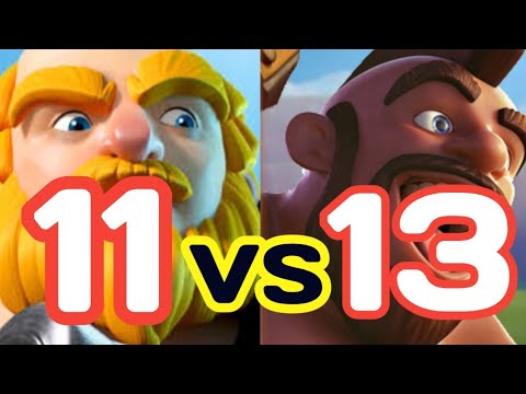 Destroying king level 13 with level 11 cards | 2.9 RG | Clash Royale