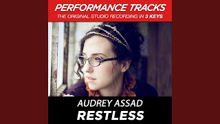 Restless (Medium Key Performance Track With Background Vocals)