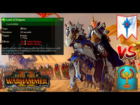 LORD OF DRAGONS. Imrik Rides To War. High Elves Vs Tomb Kings. Total War Warhammer 2, Multiplayer