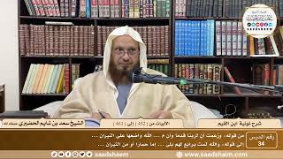 34 - نونية ابن القيم - الأبيات من ( 452 ) إلى ( 461 ) - الشيخ سعد بن شايم الحضيري image