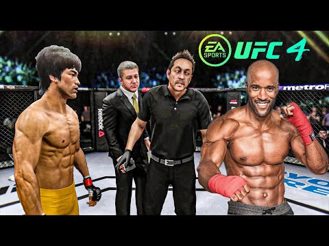 Bruce Lee vs Andre Bishop   EA Sports UFC 4   Epic Fight 🔥🐲