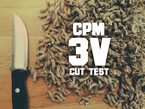 Edge Retention Test! CPM 3V - How much better than 1095? Bark River Bravo 1 LT