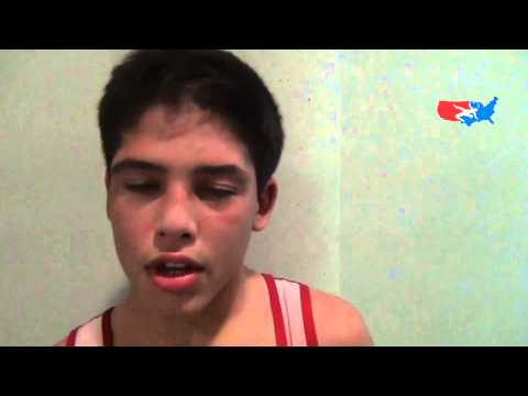Cade OIivas (USA), 42 kg bronze medalist in Greco at Cadet Worlds